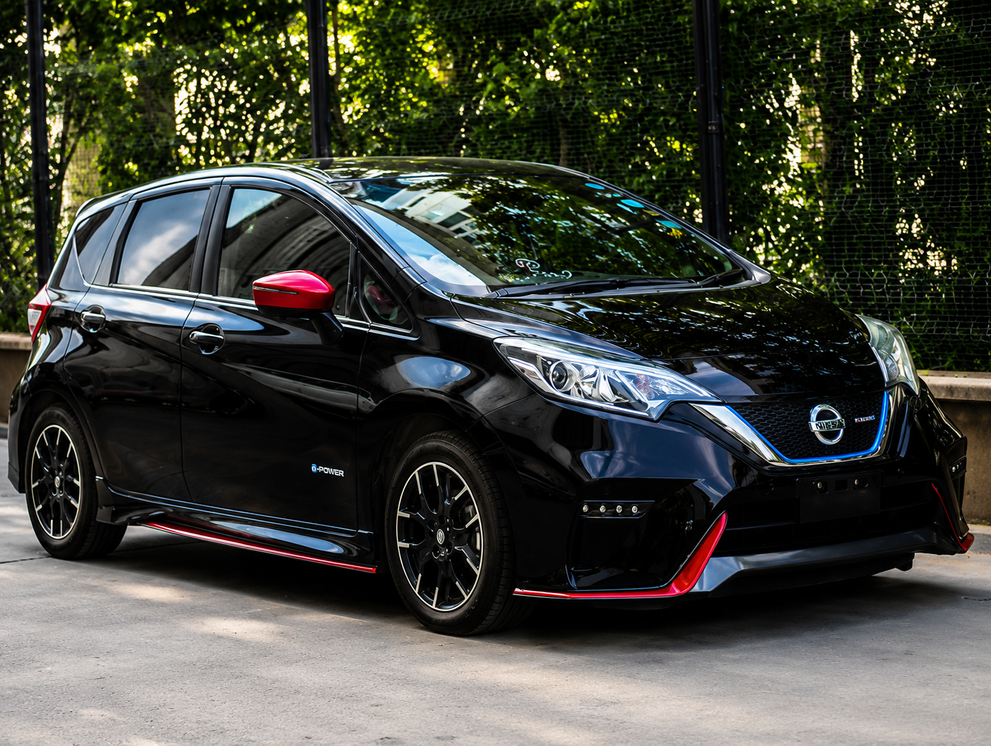 Hybrid hatchback dashboard and fuel gauge